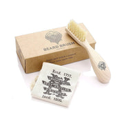 Kent - Wooden Beard Brush - BRD2 - Natural Wood Handle with Boar Bristles - New England Shaving Company