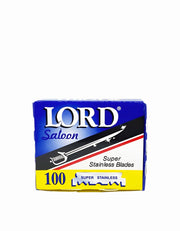 Lord super stainless single edge blades for shavettes, 100-pack pre-cut DE blades for smooth and hygienic shaving, made in Egypt