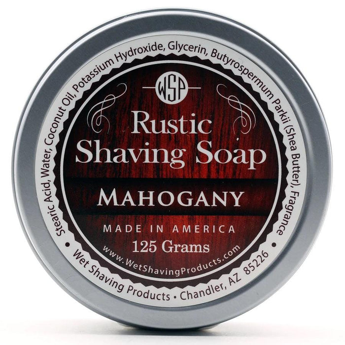 Wet Shaving Products - Rustic Shaving Soap All Natural - Mahagony