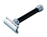 Merkur - 38B Long Handle Barber Pole Safety Razor, Black - New England Shaving Company