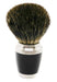 Badger Brush - Stainless Steel and Black Resin - New England Shaving Company