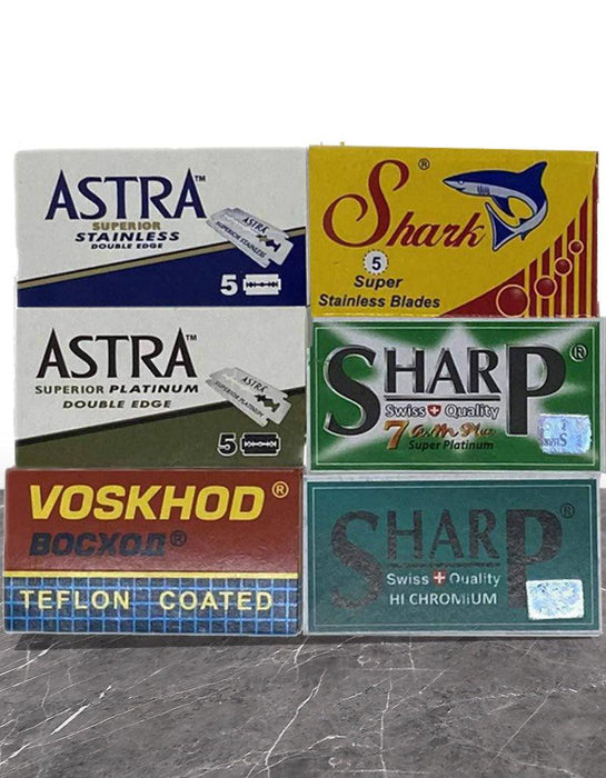 30 Safety Razor Blades from top manufacturers