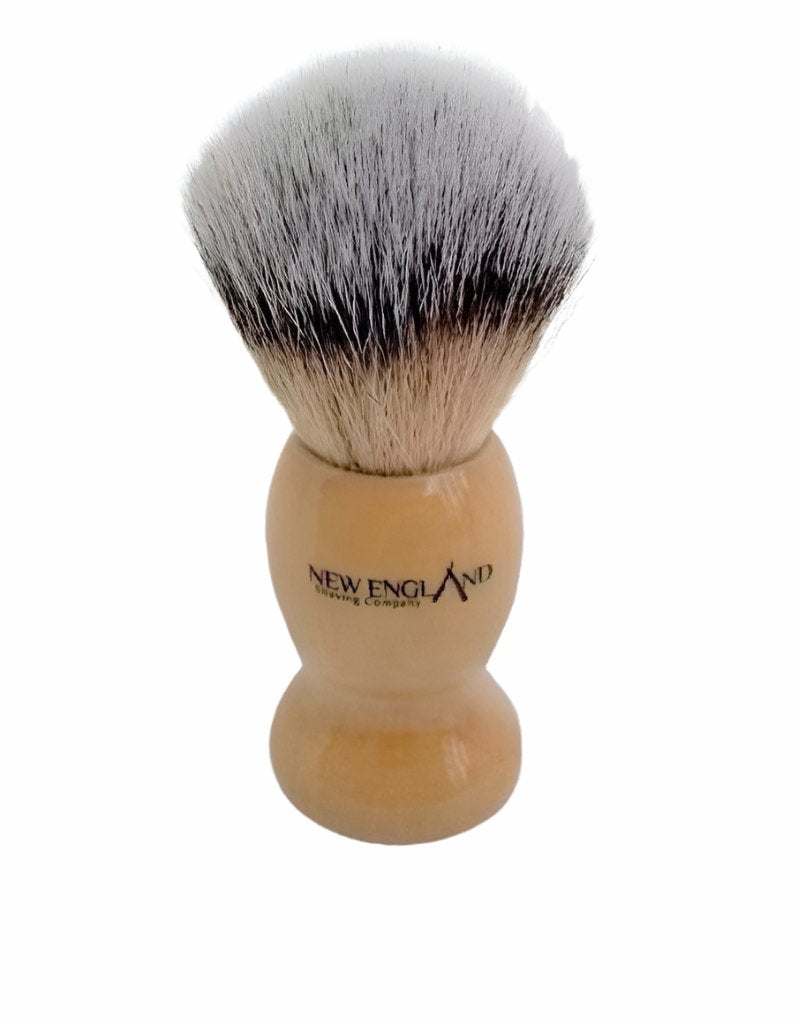 New England Shaving Company - Medium Beginner Shaving Brush, Wooden Handle - New England Shaving Company