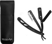 Shavette in Leatherette Pouch - New England Shaving Company