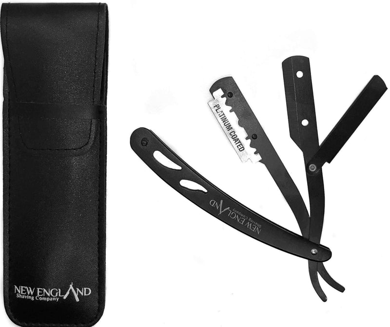 Shavette in Leatherette Pouch - New England Shaving Company