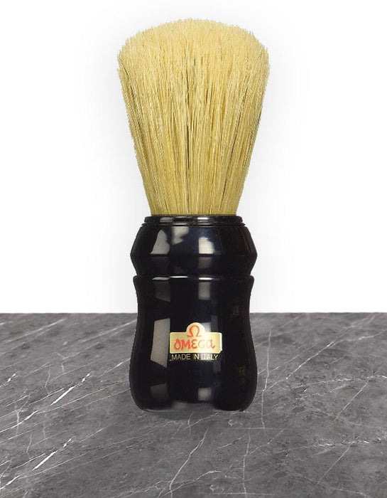Omega - Professional Boar Hair Brush - Black