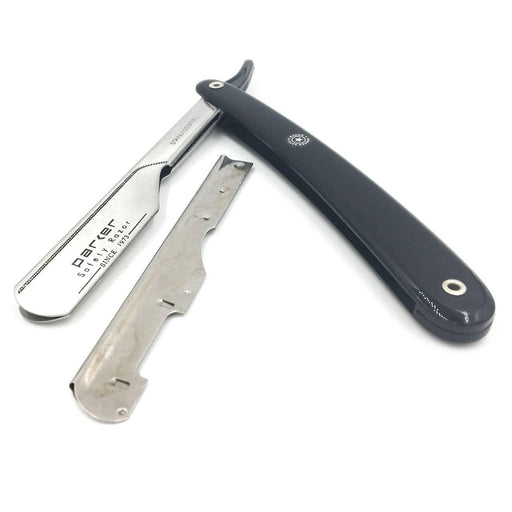 Parker - Professional Barber Razor Shavette PTB, Black Resin - New England Shaving Company