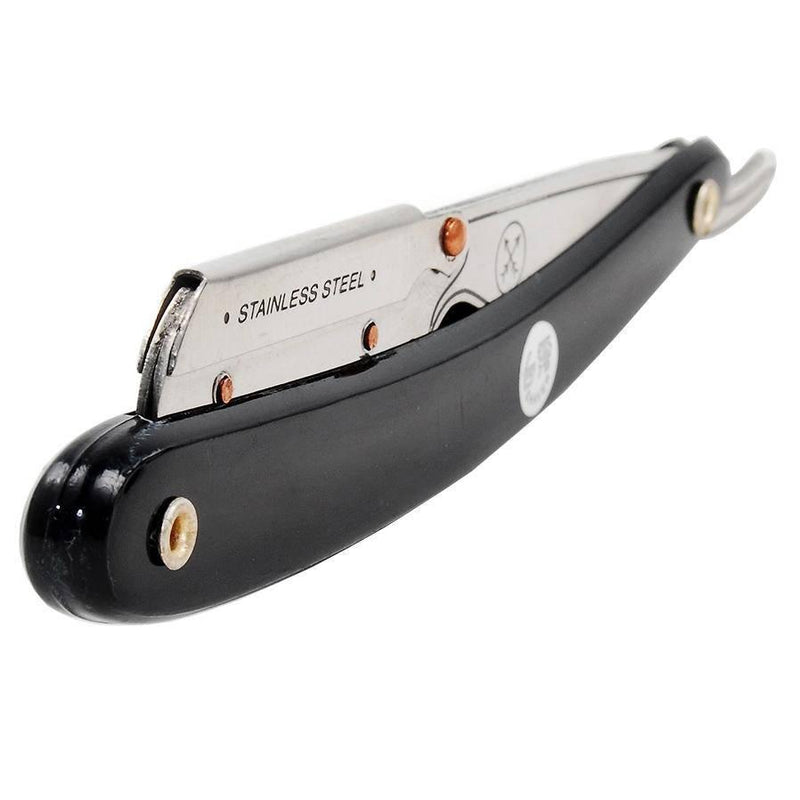 Parker - Professional Barber Razor Shavette SRB, Black Resin - New England Shaving Company