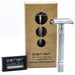 Parker Butterfly Open Long Handle Safety Razor 74R - Satin Chrome - New England Shaving Company