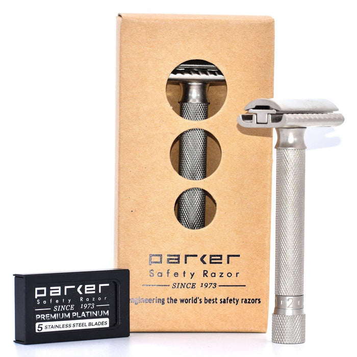 Parker - Variant Adjustable Safety Razor VARSC– Satin Chrome - New England Shaving Company