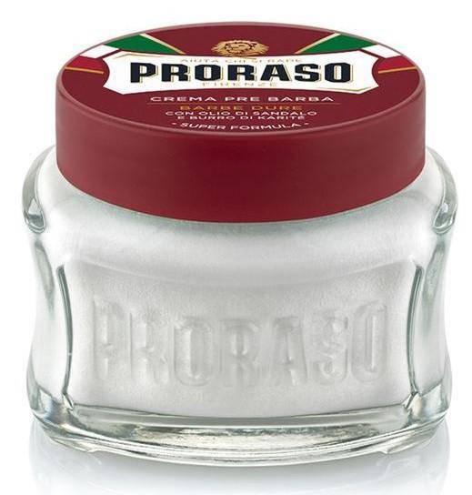 Proraso Pre Shave Cream: Nourishing for Coarse Beards - Red - New England Shaving Company