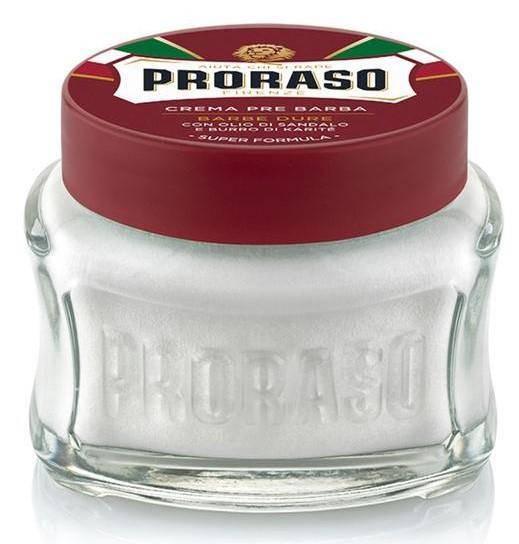 Proraso Pre Shave Cream: Nourishing for Coarse Beards - Red