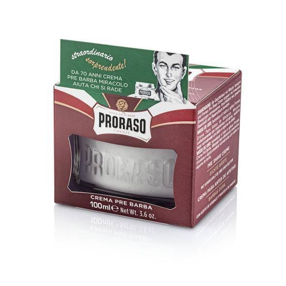 Proraso Pre Shave Cream: Nourishing for Coarse Beards - Red - New England Shaving Company