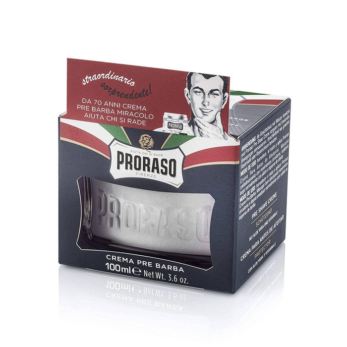 Proraso Pre Shave Cream: Protective - Blue - New England Shaving Company
