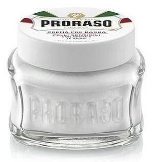 Proraso Pre Shave Cream: Sensitive - White - New England Shaving Company