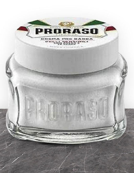 Proraso Pre Shave Cream: Sensitive - White - New England Shaving Company