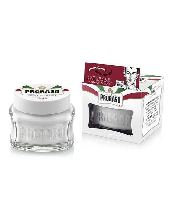 Proraso Pre Shave Cream: Sensitive - White