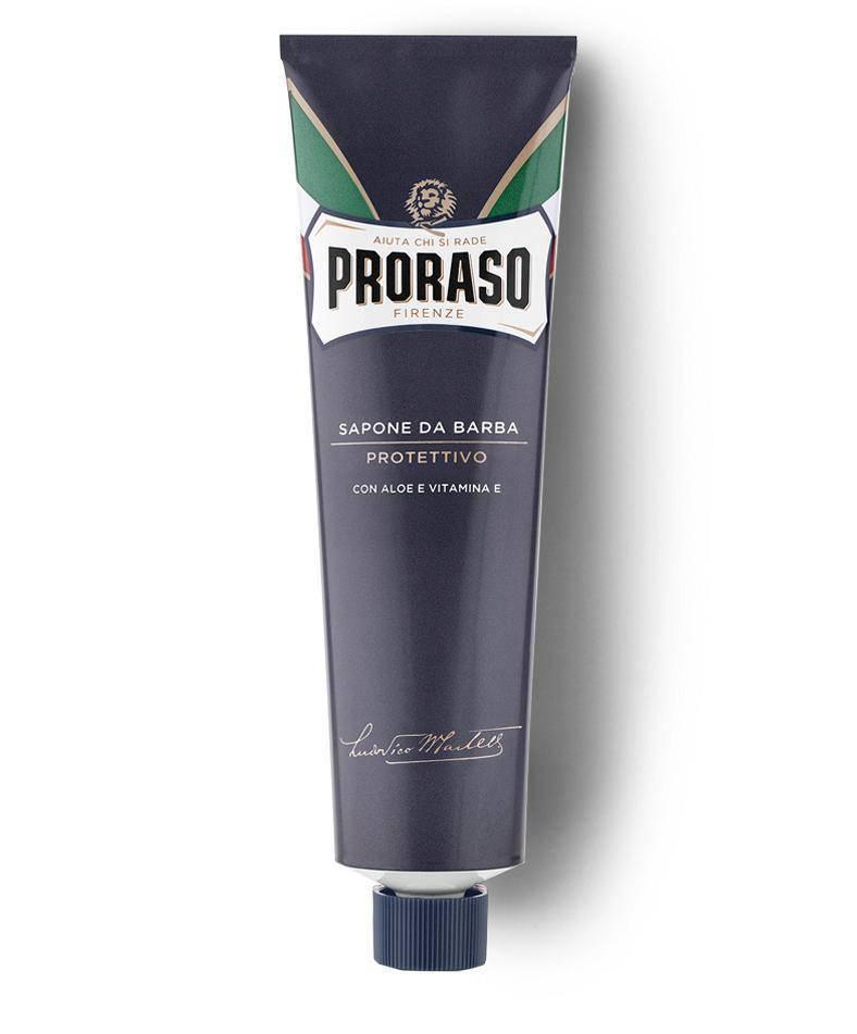 Proraso Shaving Cream Tube: Protective - Blue - New England Shaving Company