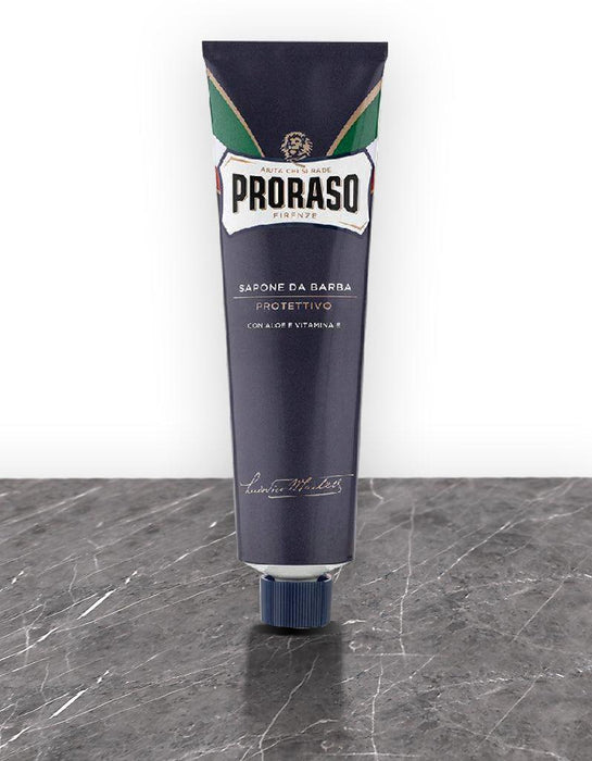 Proraso Shaving Cream Tube: Protective - Blue - New England Shaving Company