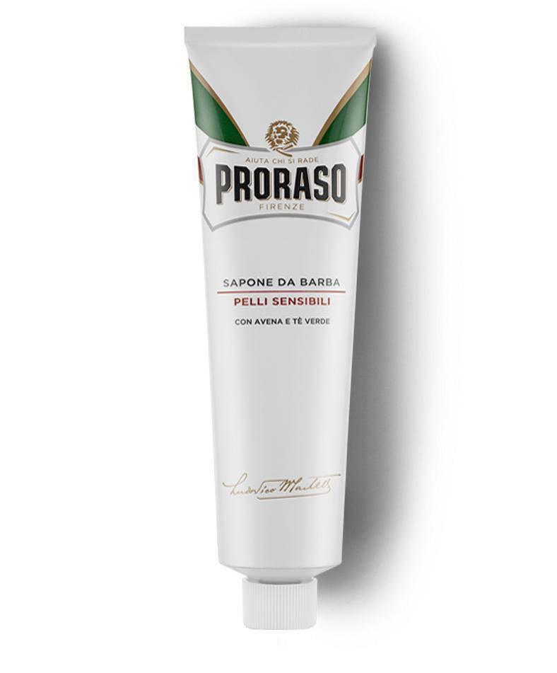 Proraso Shaving Cream Tube: Sensitive Skin - White - New England Shaving Company