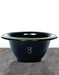 Pure Badger - Shaving Bowl - Black Porcelain with Silver Rim - New England Shaving Company