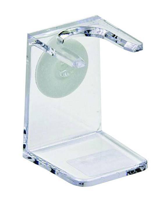 Pure Badger - Shaving Brush Stand, Clear Acrylic - Universal One Size - New England Shaving Company