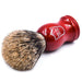 Parker - Redwood Handle Pure Badger Brush with Stand - New England Shaving Company