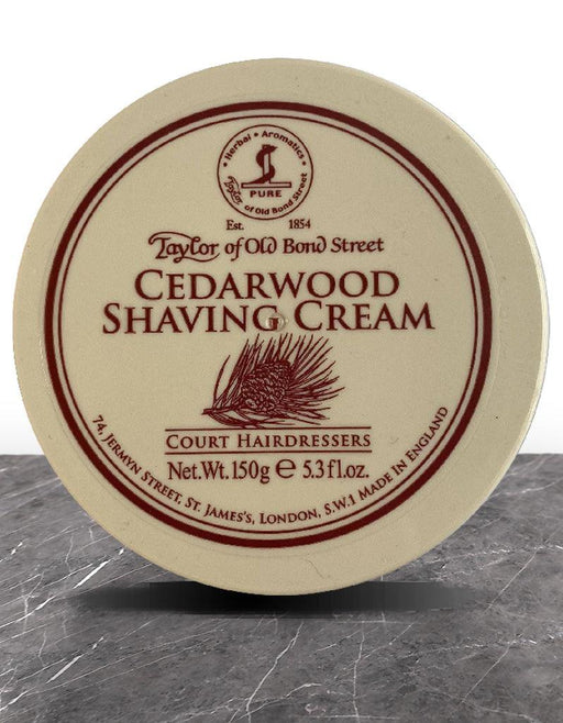 Taylor of Old Bond Street - Cedarwood Shaving Cream - New England Shaving Company
