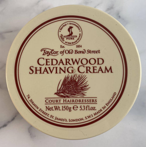 Taylor of Old Bond Street - Cedarwood Shaving Cream - New England Shaving Company
