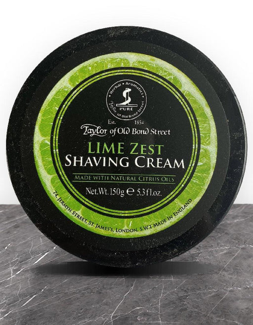 Taylor of Old Bond Street - Lime Zest Shaving Cream - New England Shaving Company