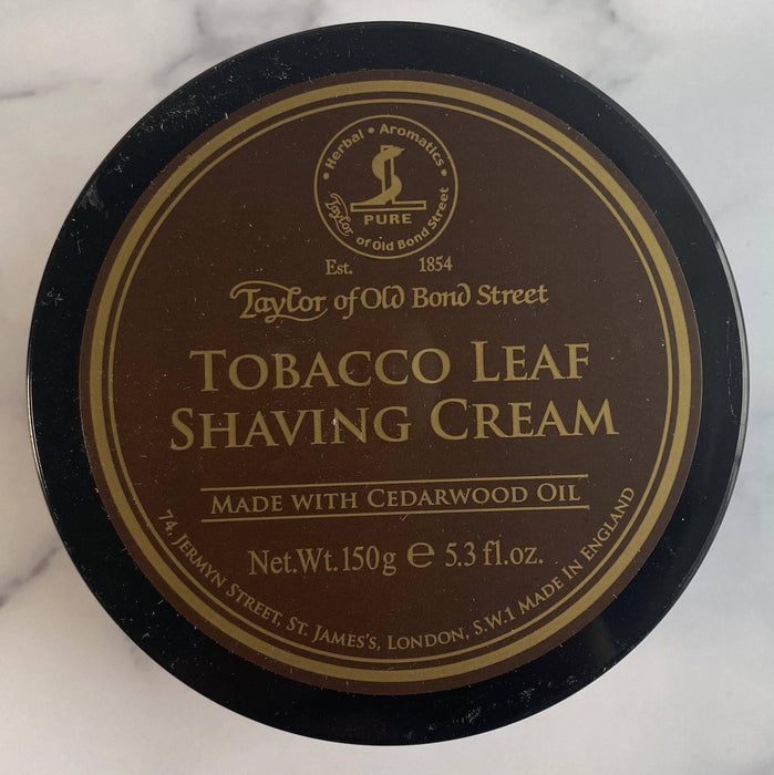Taylor of Old Bond Street - Tobacco Leaf Shaving Cream - New England Shaving Company