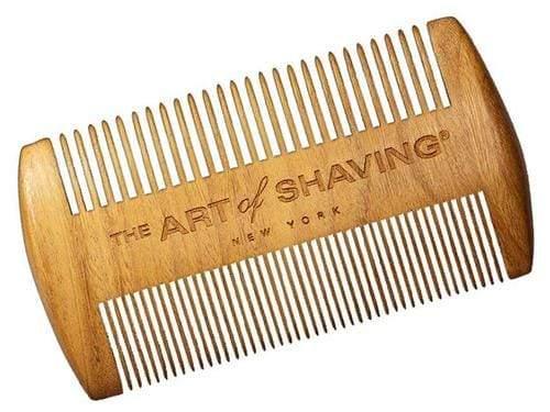 The Art of Shaving - Sandalwood Beard Comb with Leatherette Pouch - New England Shaving Company
